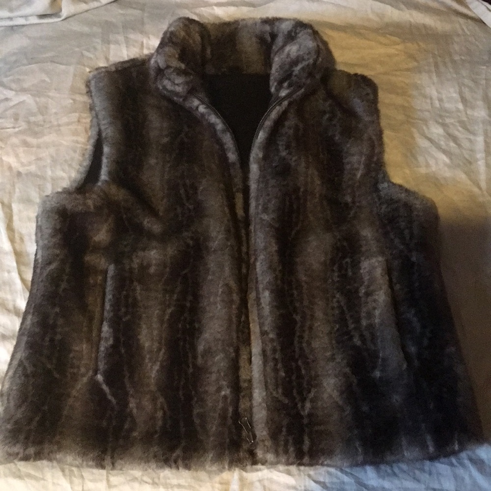 Faux fur vest